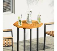 vidaXL Tablero de mesa octogonal madera maciza de acacia 60x60x2 cm