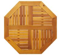 vidaXL Tablero de mesa octogonal madera maciza de acacia 80x80x2,2 cm