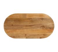 vidaXL Tablero de mesa ovalado madera maciza de mango 100x50x2,5 cm