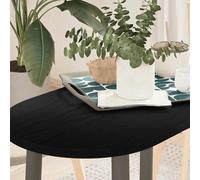 vidaXL Tablero de mesa ovalado madera maciza de roble 80x40x2 cm