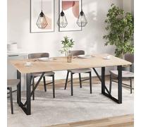 vidaXL Tablero de mesa rectangular 4 uds madera de pino 100x50x2,5 cm