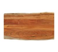 vidaXL Tablero de mesa rectangular borde natural acacia 100x60x2,5 cm