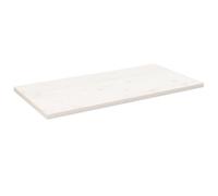 vidaXL Tablero de mesa rectangular madera de pino blanco 110x60x2,5 cm