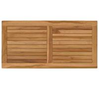 vidaXL: Tablero de mesa rectangular, madera de teca maciza, color natural