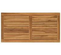 vidaXL: Tablero de mesa rectangular, madera de teca maciza, color natural