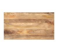 vidaXL Tablero de mesa rectangular madera maciza mango 100x50x2,5 cm