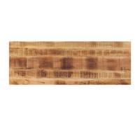 vidaXL Tablero de mesa rectangular madera mango rugosa 160x50x2,5 cm