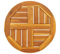 vidaXL Tablero de mesa redondo madera maciza de acacia Ø40x2 cm