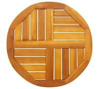 vidaXL Tablero de mesa redondo madera maciza de acacia Ø50x2 cm