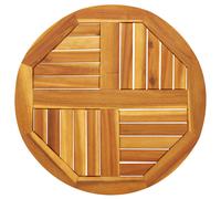 vidaXL Tablero de mesa redondo madera maciza de acacia Ø60x2 cm