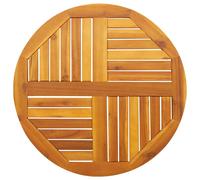 vidaXL Tablero de mesa redondo madera maciza de acacia Ø70x2 cm