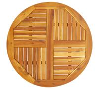 vidaXL Tablero de mesa redondo madera maciza de acacia Ø80x2,2 cm