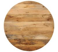 vidaXL Tablero de Mesa Redondo Madera Maciza de Mango Ø 70x2,5 cm, Superficie de Mesa, Tablero de Mesa de Madera, Tablero de Mesa de Centro