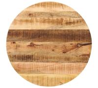 vidaXL Tablero de mesa redondo madera maciza mango rugosa Ø 70x1,5 cm