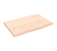 vidaXL Tablero de mesa madera maciza de roble sin tratar 60x40x2 cm