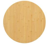 vidaXL Tablero de Mesa, Tablero Redondo, Repuesto de Superficie de Mesa, Tablero de Comedor para Restaurante Cafetería, Bambú Ø80x2,5 cm