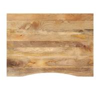 vidaXL Tablero de escritorio con curva Madera Mango Rugosa 110x80x2,5 cm