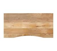 vidaXL Tablero Escritorio con Curva Madera Mango Rugosa 140x50x2,5 cm