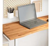 vidaXL Tablero escritorio rectangular madera maciza roble marrón claro