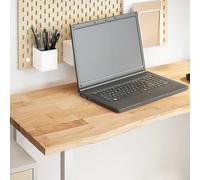vidaXL Tablero escritorio rectangular madera maciza roble sin tratar
