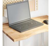 vidaXL Tablero escritorio rectangular madera maciza roble sin tratar