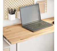 vidaXL Tablero escritorio rectangular madera maciza roble sin tratar