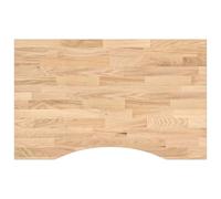 vidaXL Tablero Escritorio Rectangular Madera Maciza Roble sin Tratar