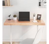 vidaXL Tablero mesa madera tratada borde natural marrón 100x40x(2-6)cm
