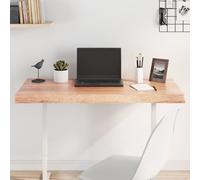 vidaXL Tablero mesa madera tratada borde natural marrón 100x60x(2-6)cm