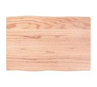 vidaXL Tablero Mesa Madera tratada Roble Borde Natural 60x40x2 cm, Tablero de Madera, Tablero de Comedor, Tablero de Madera Maciza