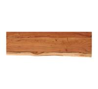 vidaXL Tablero Rectangular, Superficie de Mesa Auxiliar, Tablero de Repuesto, Superficie de Comedor, Madera de Acacia Borde Vivo 140x40x3,8 cm