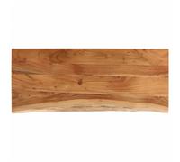 vidaXL Tablero Rectangular, Superficie de Mesa Auxiliar, Tablero de Repuesto, Superficie de Comedor, Madera de Acacia Borde Vivo 110x40x3,8 cm