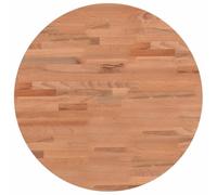 vidaXL Tablero Redondo, Superficie de Mesa Auxiliar, Tablero de Mesa de Centro, Tablero de Muebles de Repuesto, Madera Maciza de Haya Ø50X2,5 cm