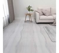 vidaXL Tableros de Suelo Blanco y Gris Claro 5,11 m² 55 uds. PVC