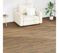 vidaXL Tableros de Suelo Madera de Nogal Marrón 2,51 m² 18 uds. PVC