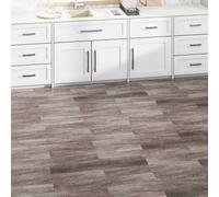 vidaXL Tableros de Suelo Madera marrón mate 5,02 m² 36 uds. PVC
