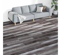 vidaXL Tableros de Suelo Madera rayada 5,26 m² 18 uds. PVC