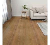 vidaXL Tableros de Suelo Marrón 5,11 m² 55 uds. PVC