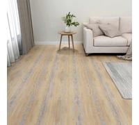 vidaXL Tableros de Suelo Marrón y gris 5,11 m² 55 uds. PVC