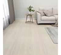 vidaXL Tableros de Suelo y Beige 5,11 m² 55 uds. PVC