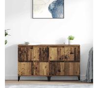 vidaXL Tableros Lateral 2 uds. Madera Vieja 60 x 35 x 70 cm