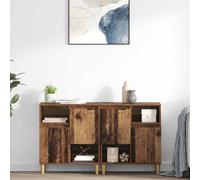 vidaXL Tableros Lateral 2 uds. Madera Vieja 60 x 35 x 70 cm