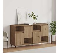 vidaXL Tableros Lateral 2 uds. Roble artisan