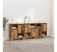 vidaXL Tableros Lateral 3 uds. Madera Vieja 60 x 35 x 70 cm