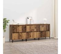 vidaXL Tableros Lateral 3 uds. Madera Vieja 60 x 35 x 70 cm