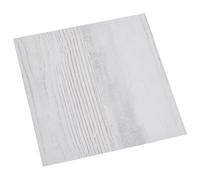 vidaXL Tablones de suelo autoadhesivos Blanco y madera 30,5 x 30,5 cm