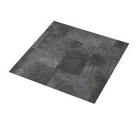 vidaXL Tablones de suelo autoadhesivos Estructura de madera gris