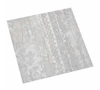 vidaXL Tablones de suelo autoadhesivos Gris 30,5 x 30,5 cm 20 uds. PVC