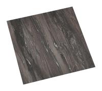 vidaXL Tablones de suelo autoadhesivos Gris oscuro 30,5 x 30,5 cm