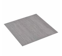 vidaXL Tablones de suelo autoadhesivos Gris y Madera 30,5 x 30,5 cm